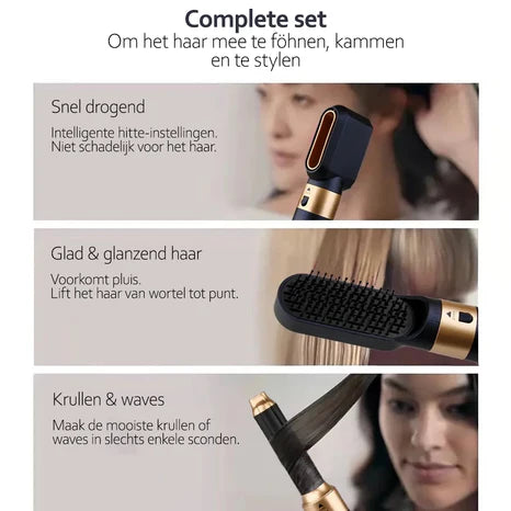 Blow - 5 in 1 Multi Haarstyler Droger Set | Eindeloze stijlen