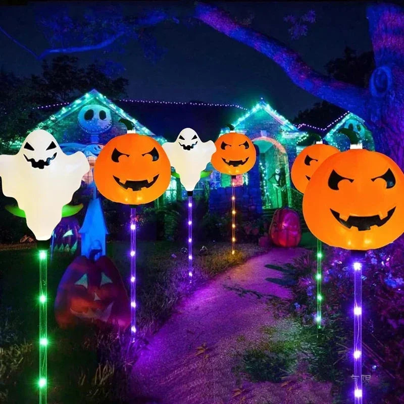 Waterdichte zonne kerstman gazon lampen | waterdichte decoratieve kerst licht | Halloween Festival thema pad binnenplaats zonne-licht  - Herry