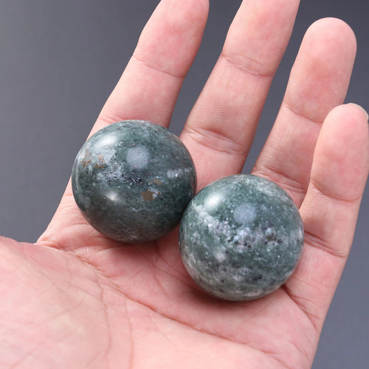 Jade stressballen voor de gezondheid | Meditatie Ontspanning Volwassenen Ballen - Bade