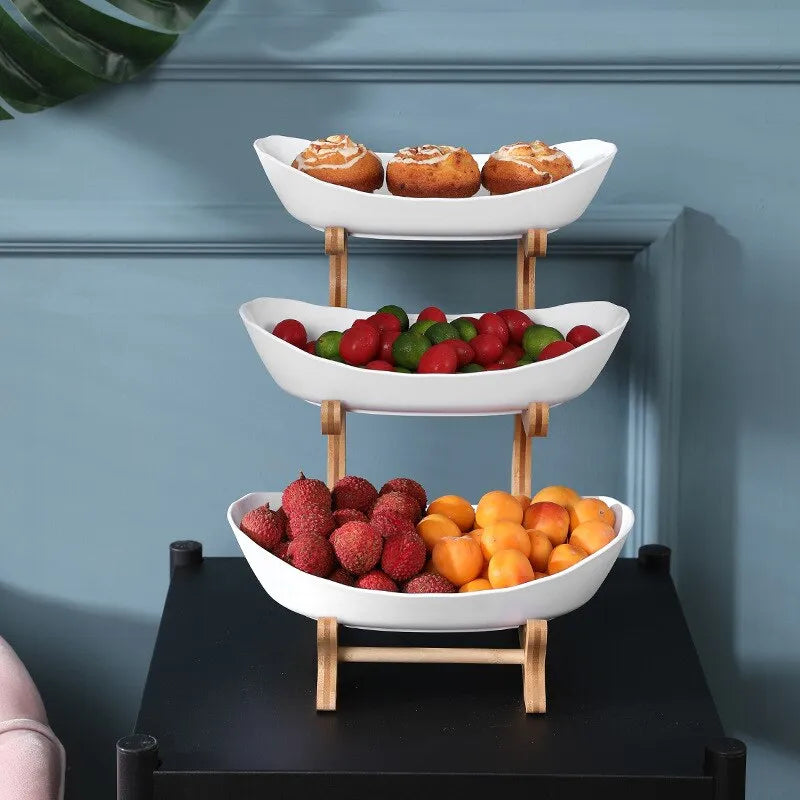 Luxe 3 delige Fruitschaal | Elegant ontwerp - MaxiBowl