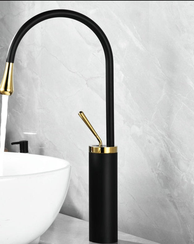 Onyx - Wastafelkraan druppel stijl badkamer draaibare waterval kranen