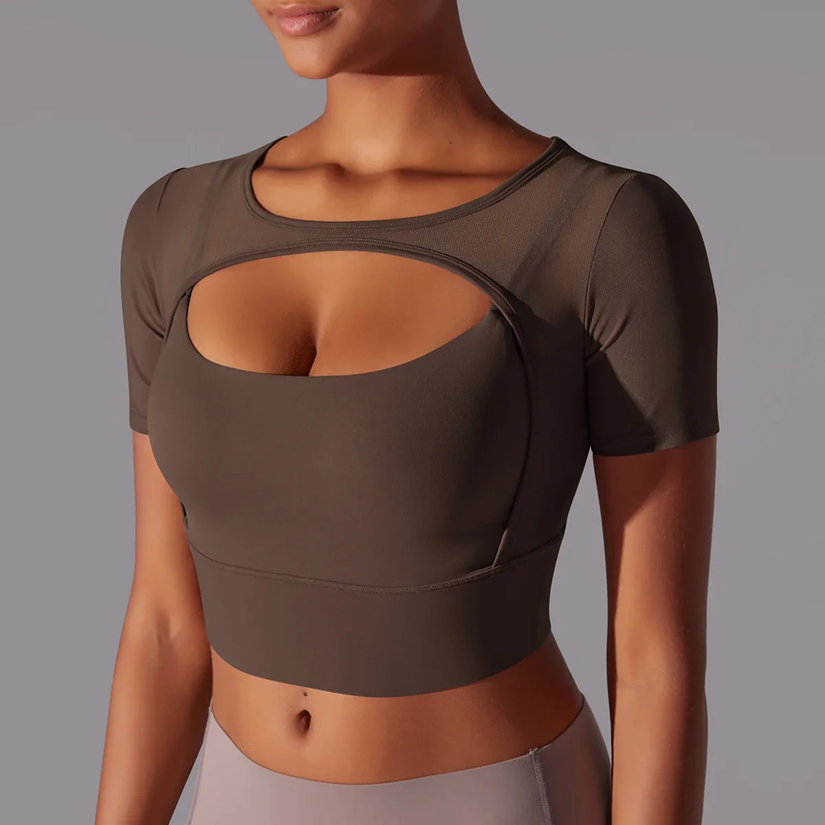 Dames Mesh Yoga Shirt | Sneldrogend Sportshirt voor Gym, Hardlopen & Fitness - Jamina