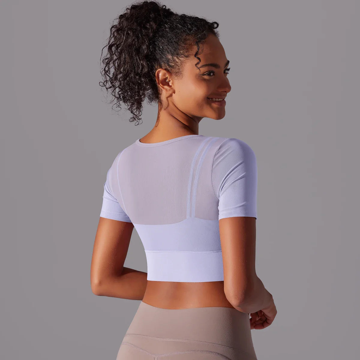 Dames Mesh Yoga Shirt | Sneldrogend Sportshirt voor Gym, Hardlopen & Fitness - Jamina