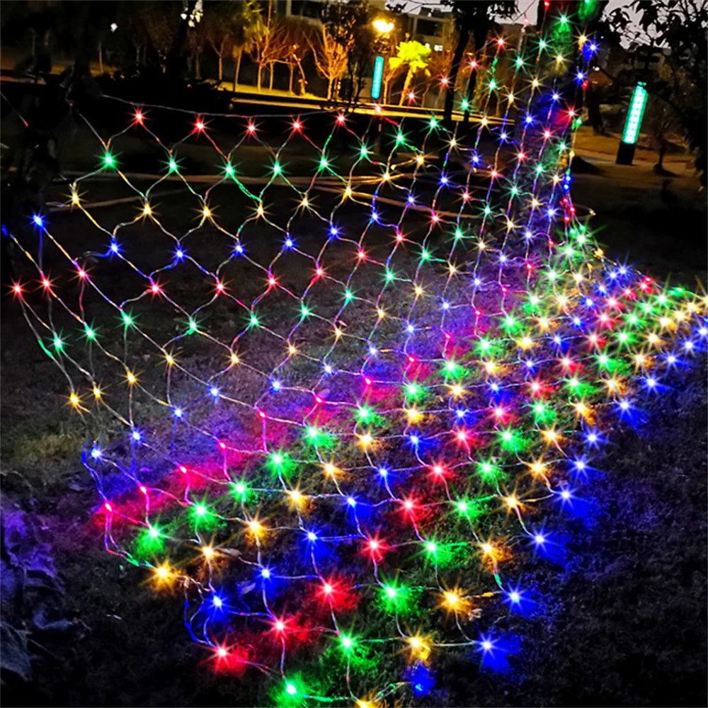 magisch winter LED verlichting | waterdichte Net Mesh LED verlichting | LED String kerst Fairy gordijn lichten - Gavrila