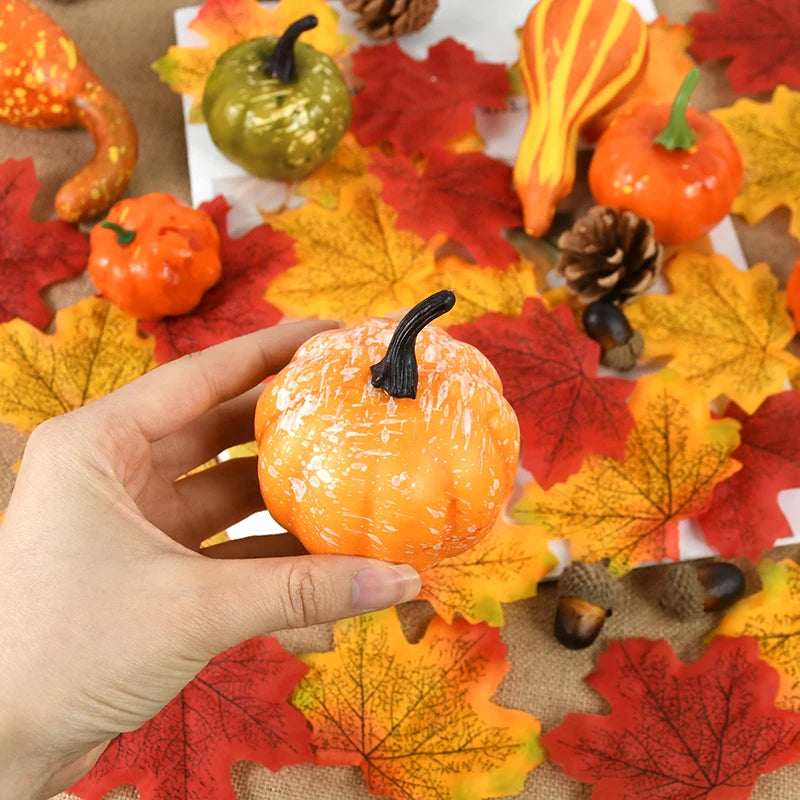 Kunstmatige esdoorn bladeren | Dennenappels Eikels herfst decoratie - HalloFoam