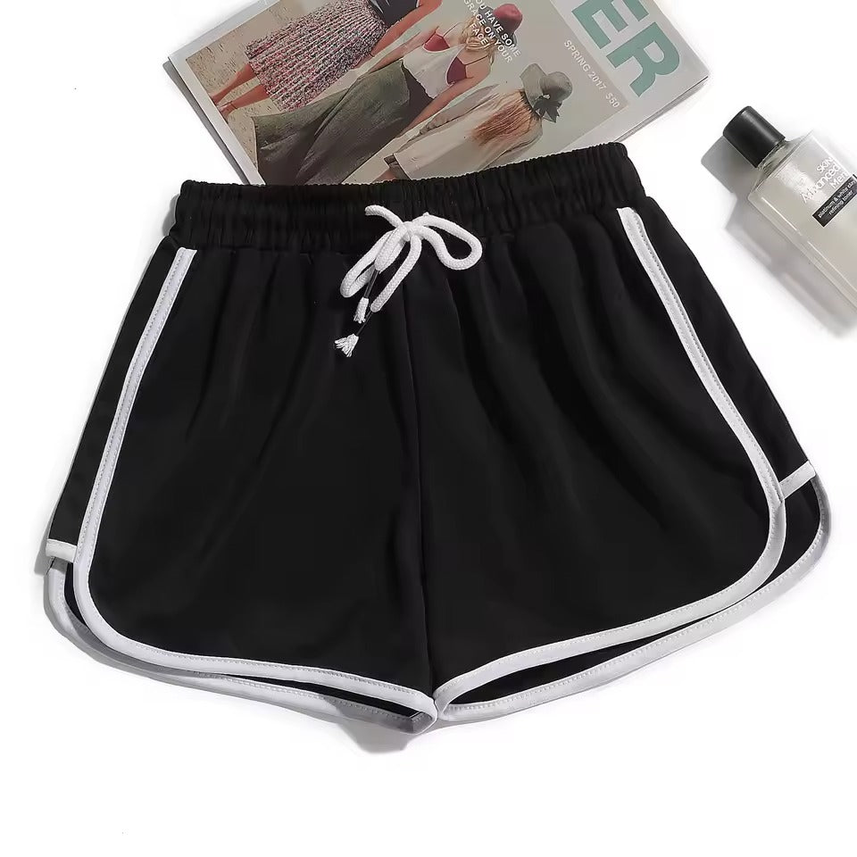 Dames Yoga Shorts met Middelhoge Taille | Ademend en Met Wijde Pijpen - Astonina