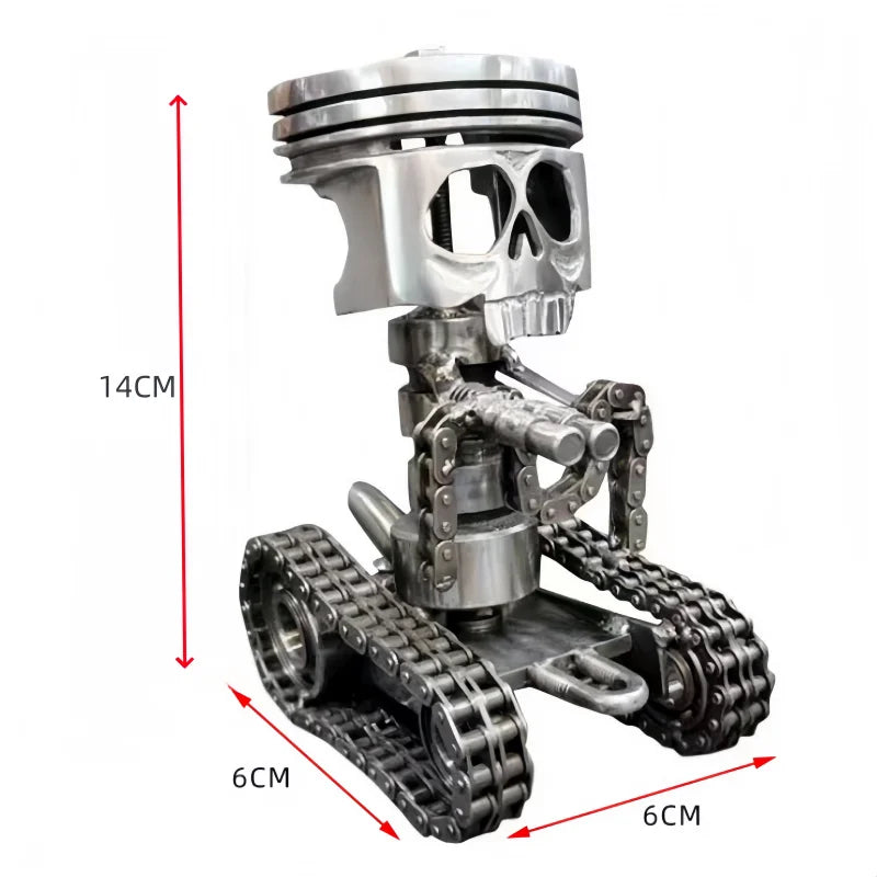 Herfst decoratie | Mechanische Punk Hars Beeldje | Schedel Sculptuur |  - CarvPunk