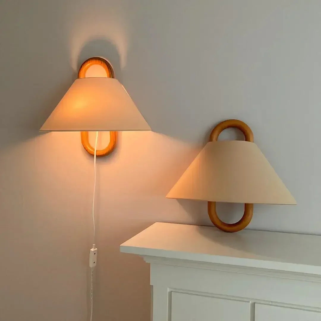 Natuurlijke Elegantiewandlamp | Minimalistisch Wabi-Sabi Ontwerp voor een Rustgevende Sfeer - Lumiene