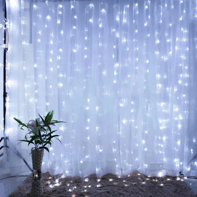 LED Kerst Fairy String Lights met afstandsbediening | USB-aangedreven Festoon slinger gordijn | kerstverlichting decor voor thuis - Gartain