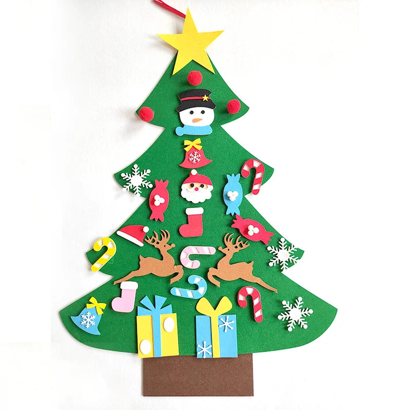 DIY Vilten Kerstboom | Kerstboom Kindercadeaus | Ornamenten Kerstman Kerstdecoratie - Clauren