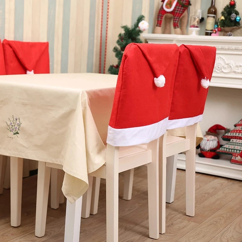 Feestelijke Kerst Stoelhoezen | Elegante Decoratie voor Eetkamerstoelen | Perfect voor Feestelijke Bijeenkomsten - FestiveWrap