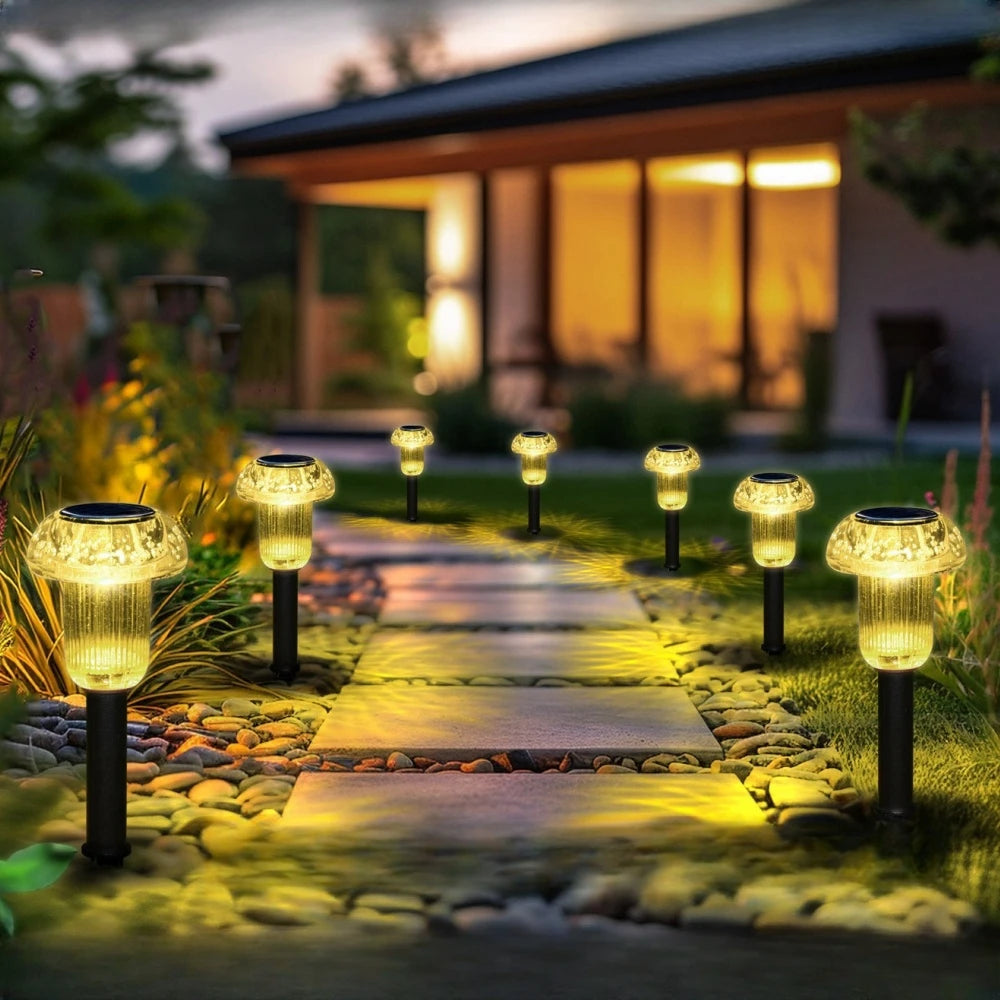 Outdoor tuin pad paddestoel zonne-gazon LED verlichting - WalkPath