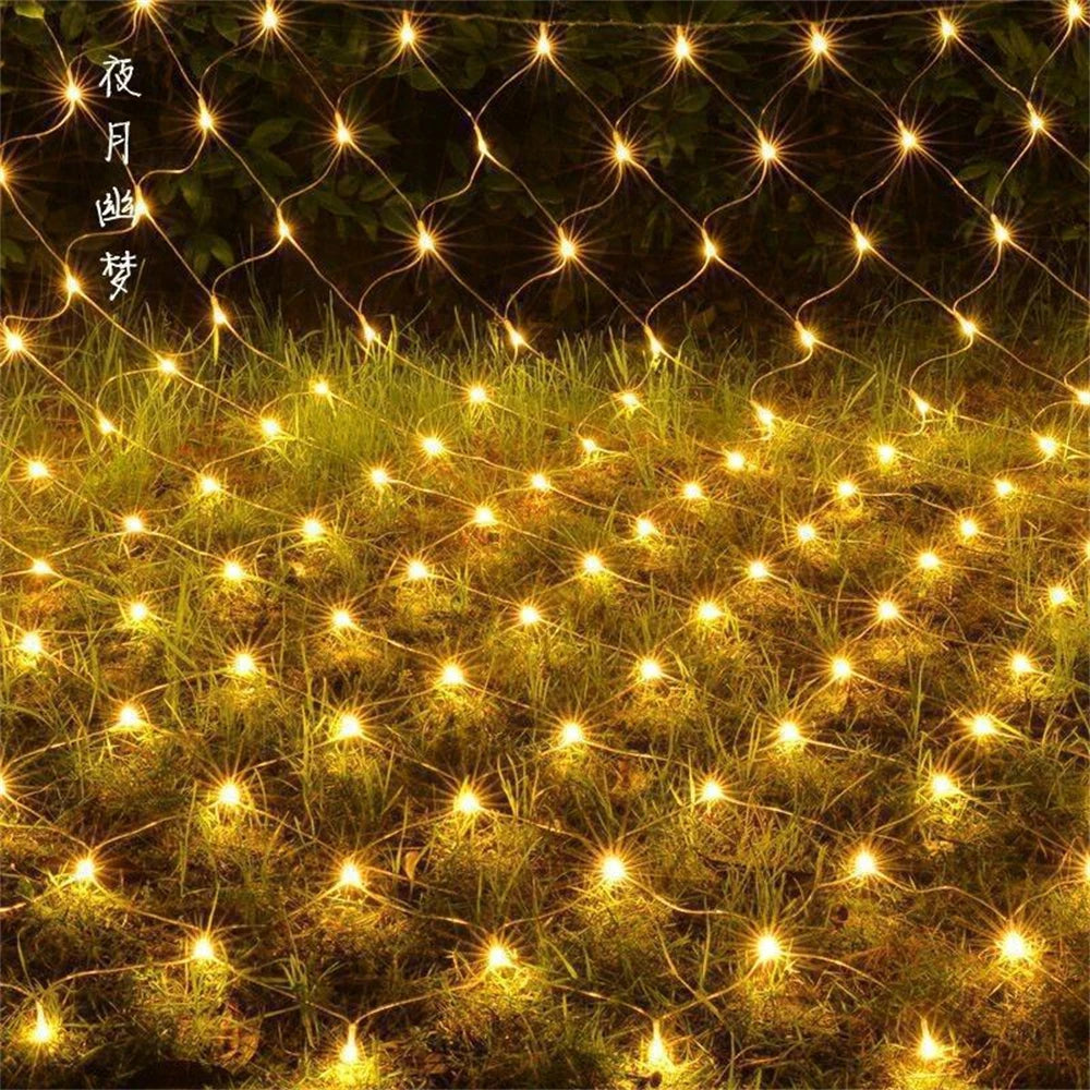 magisch winter LED verlichting | waterdichte Net Mesh LED verlichting | LED String kerst Fairy gordijn lichten - Gavrila