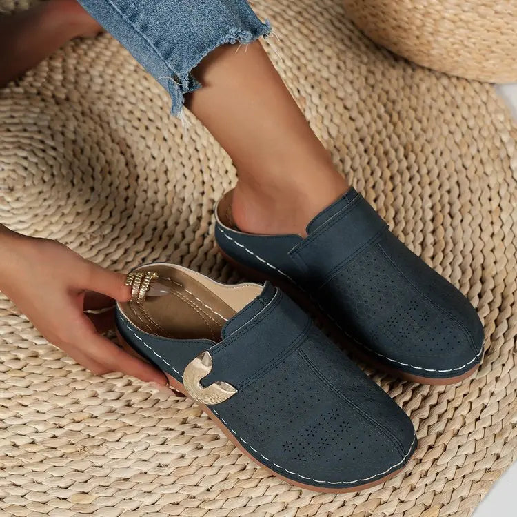 Dames Slip-On Platform Slippers | Stijlvol, Comfortabel & Anti-Slip voor Buiten - Ancelor