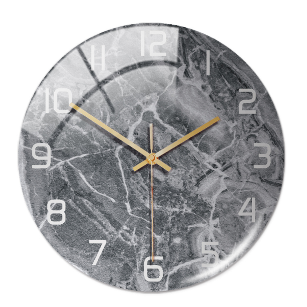 LuxuClock - Marmeren Textuur Wandklok