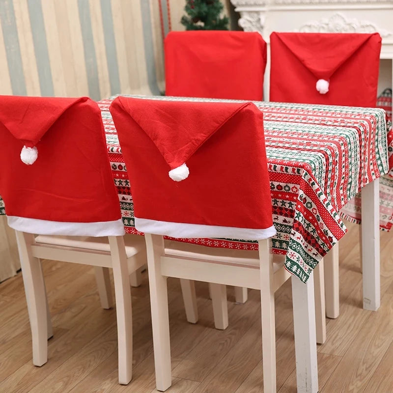 Feestelijke Kerst Stoelhoezen | Elegante Decoratie voor Eetkamerstoelen | Perfect voor Feestelijke Bijeenkomsten - FestiveWrap