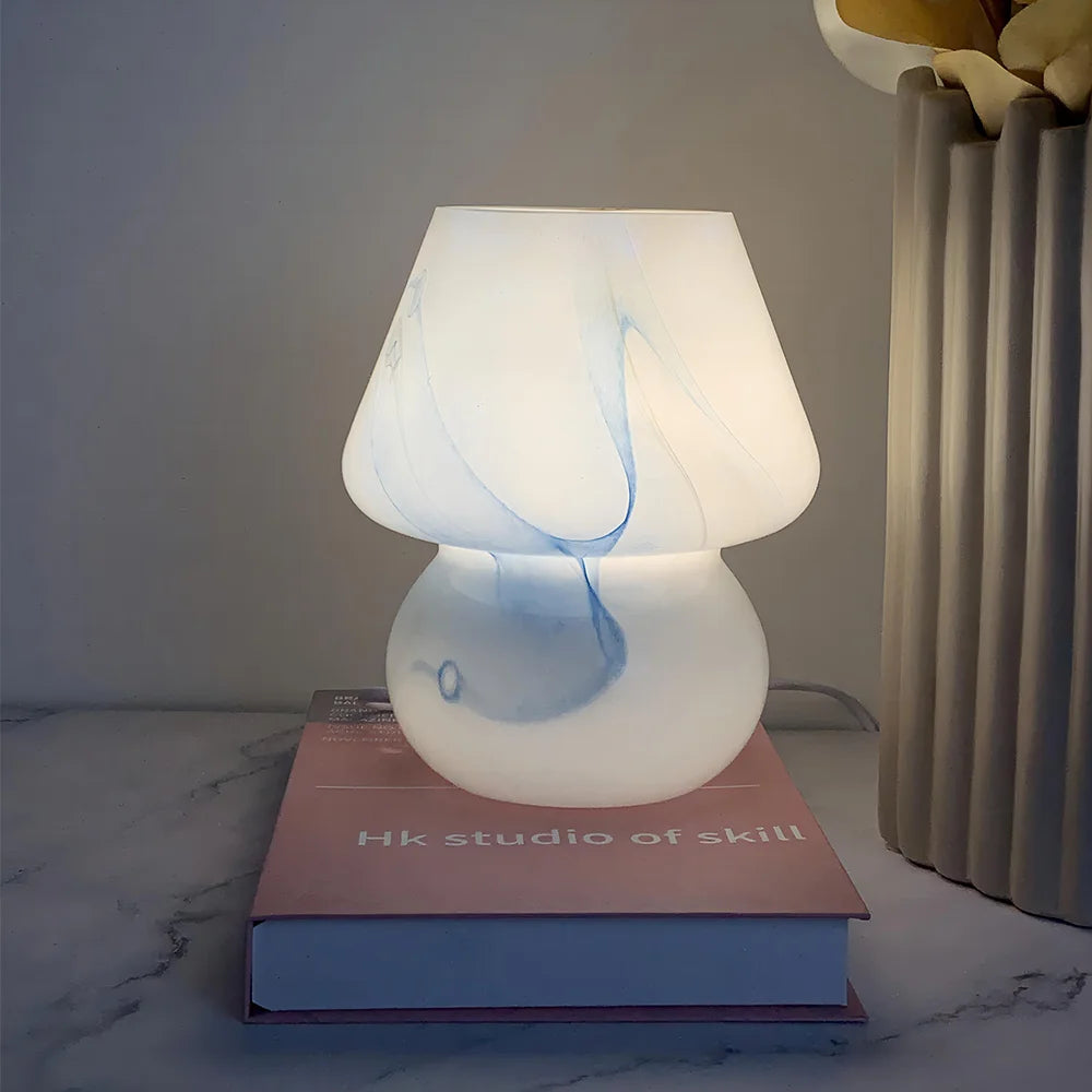 Esthetische glazen paddestoel lamp - Hunk