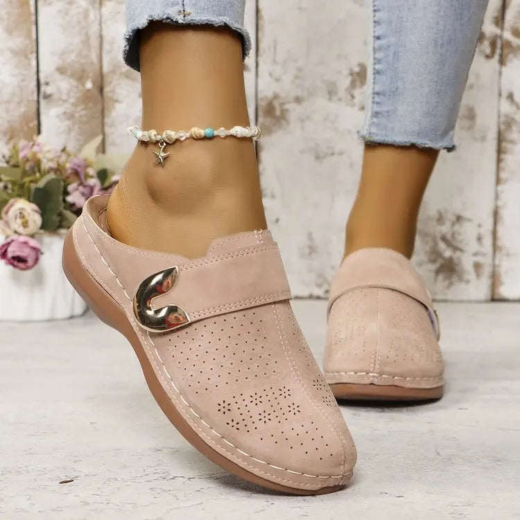 Dames Slip-On Platform Slippers | Stijlvol, Comfortabel & Anti-Slip voor Buiten - Ancelor