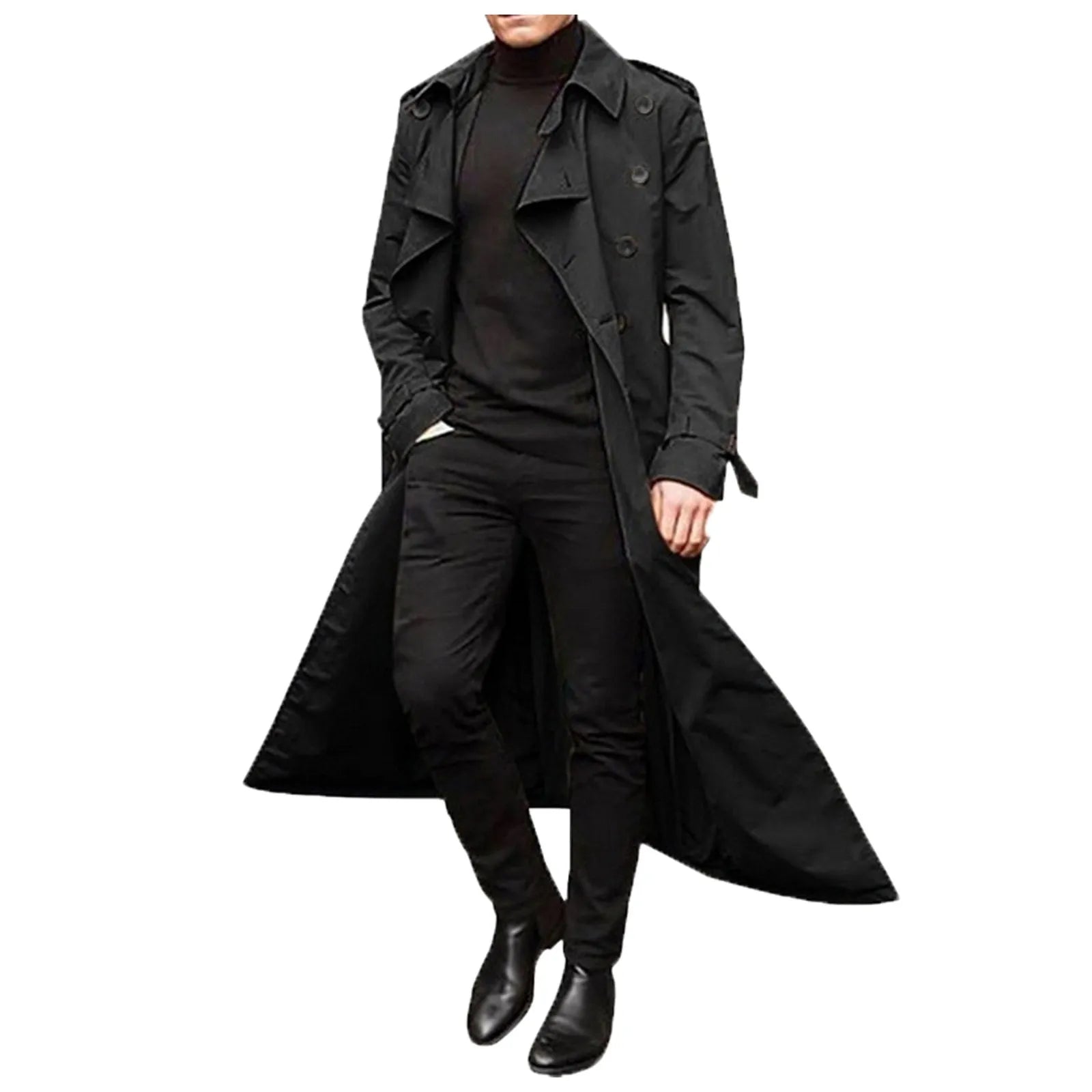 Casual Modieuze Heren Trenchcoat - Raberion