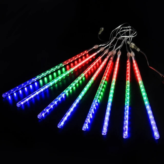 Buiten Meteor Vallende Kerstverlichting | LED opknoping String Lights voor tuin en vakantie decor - HailRain