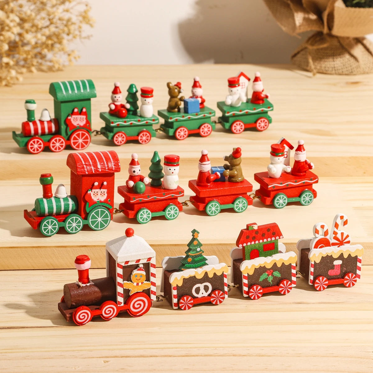 Feestelijke Ornamenten Kersttrein Decoratie voor Thuis | Kinderen kerstgeschenk - Ornamel