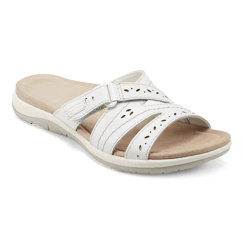 Modieuze Ronde Teen Sandalen voor Dames met Verstelbare Klittenbandsluiting | Comfort en Veelzijdige Stijl - Deorsa