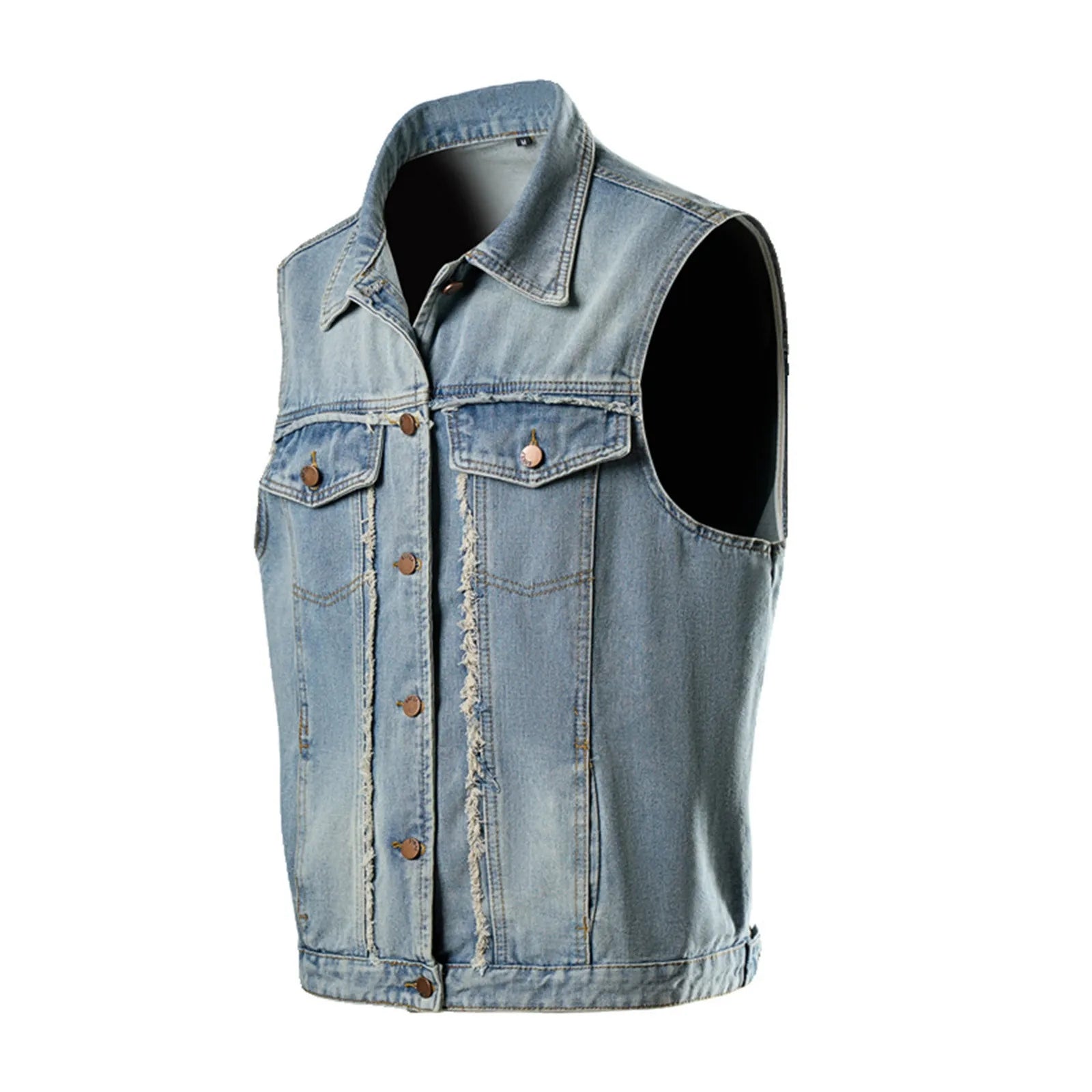 Heren Casual Denim Vest | Dagelijkse Kleding -  Osren