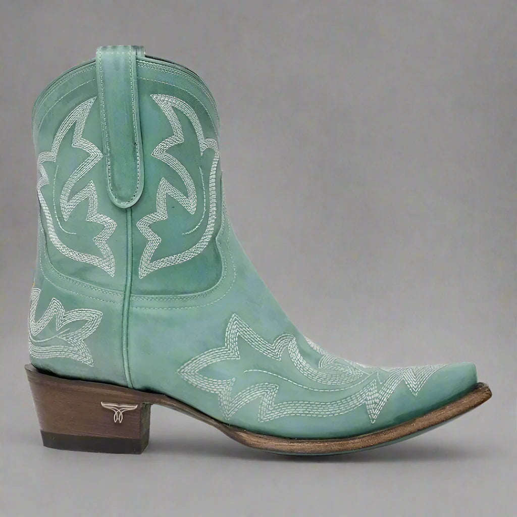 Dames Geborduurde PU Leren Hoge Hakken Cowboylaarzen | Trendy Westerse Stijl met Slangenpatroon - Harinne