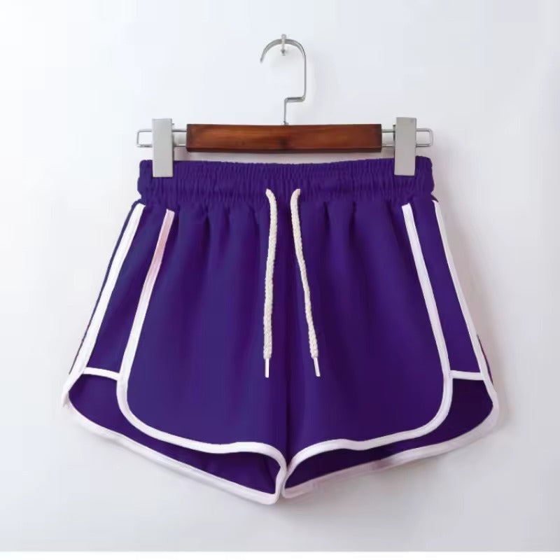 Dames Yoga Shorts met Middelhoge Taille | Ademend en Met Wijde Pijpen - Astonina