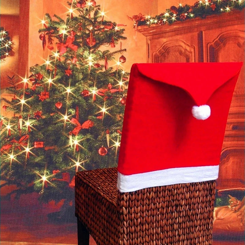 Feestelijke Kerst Stoelhoezen | Elegante Decoratie voor Eetkamerstoelen | Perfect voor Feestelijke Bijeenkomsten - FestiveWrap