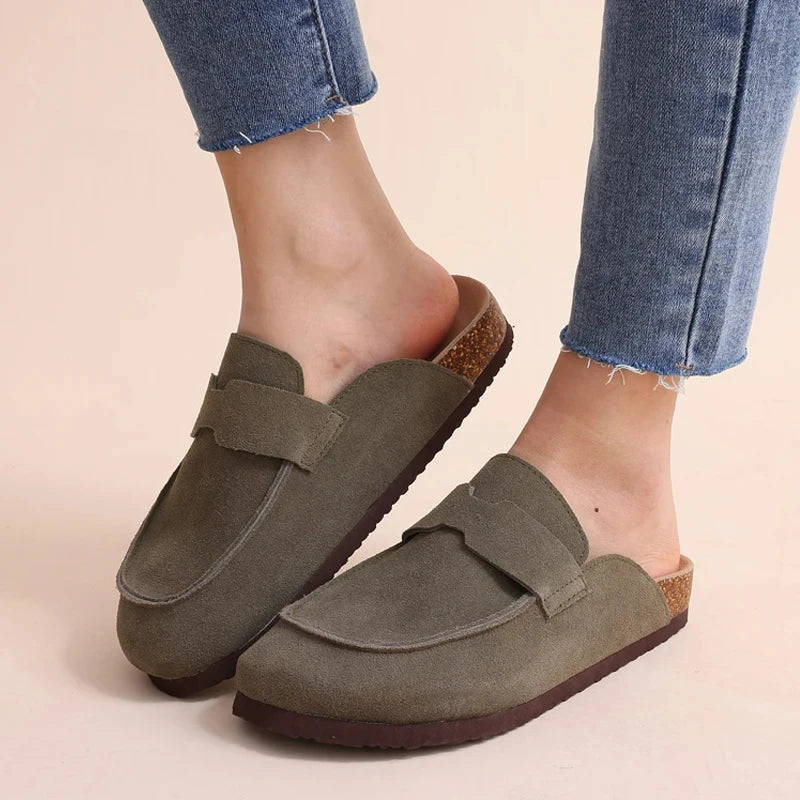 Klassieke Antislip Suède Outdoor Schoenen voor Dames | Stijlvol & Comfortabel voor de Hele Dag - Bertilly