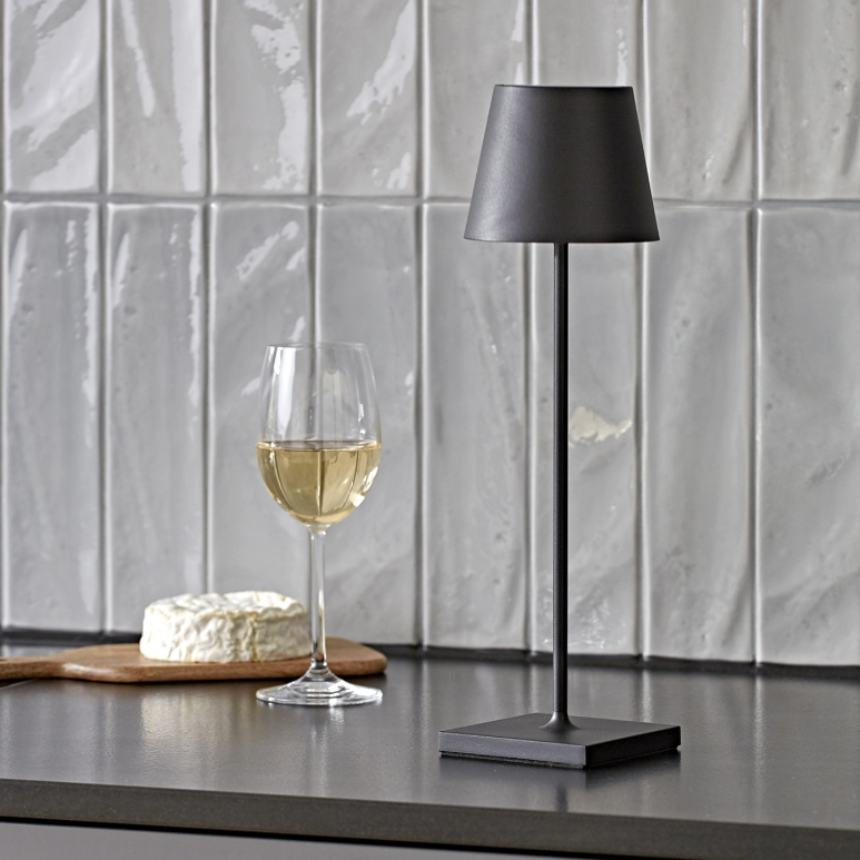 Dimbare Lange Tafellamp | Luxe design - Kleurenlamp