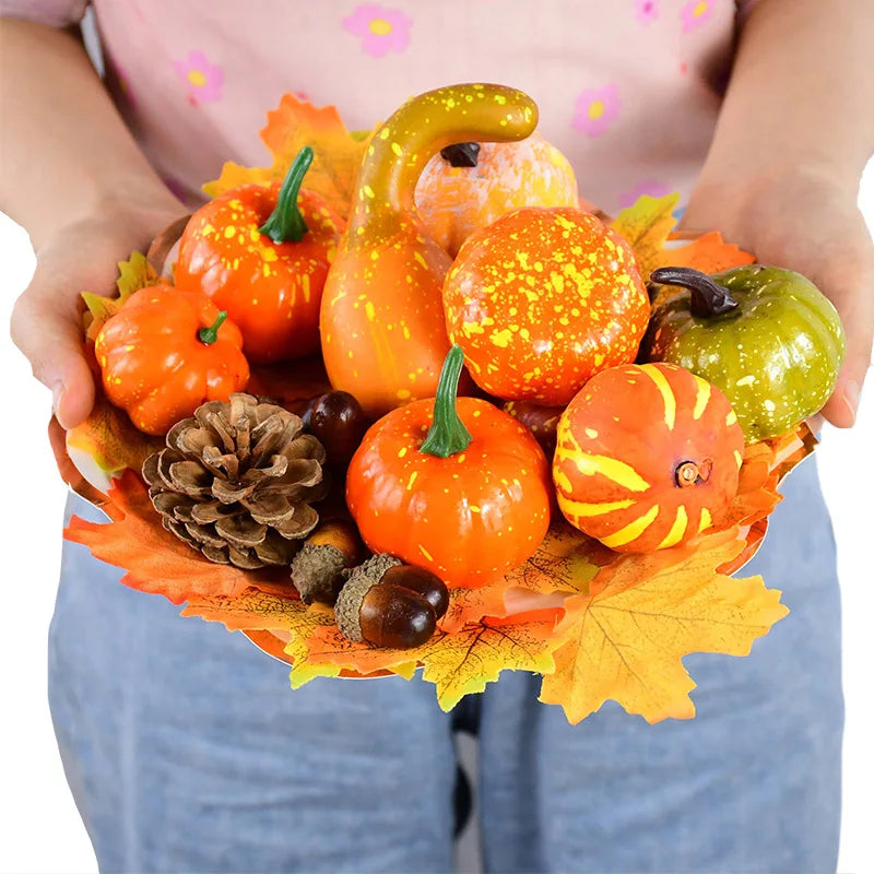 Kunstmatige esdoorn bladeren | Dennenappels Eikels herfst decoratie - HalloFoam