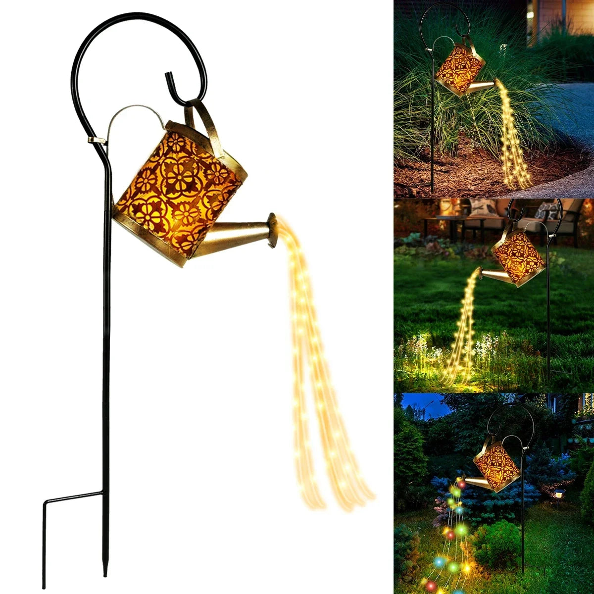 LED Zonne-Energie Waterkan Hangende Lantaarn Licht | Buiten Waterdichte Tuin, & Pad Decoratie Lamp - KetTern