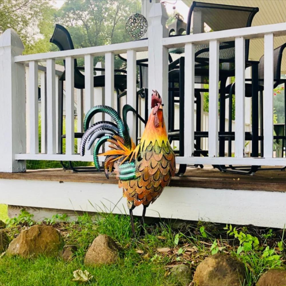 Stralende Metalen Haan Tuinbeleving - Roostden