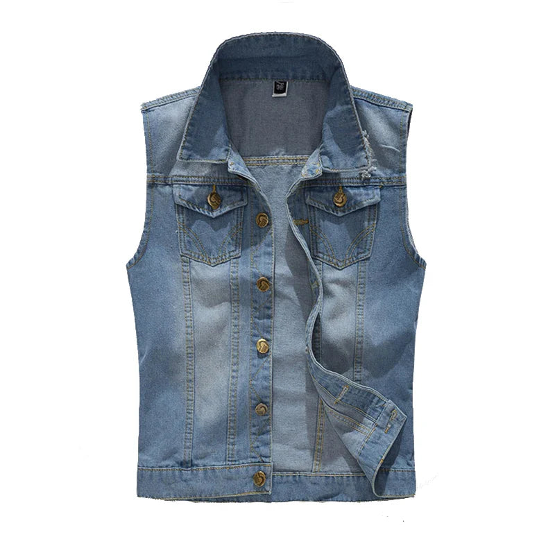 Dames Gescheurd Denim Vest | Retro Mouwloos Streetwear Ontwerp - Sileron