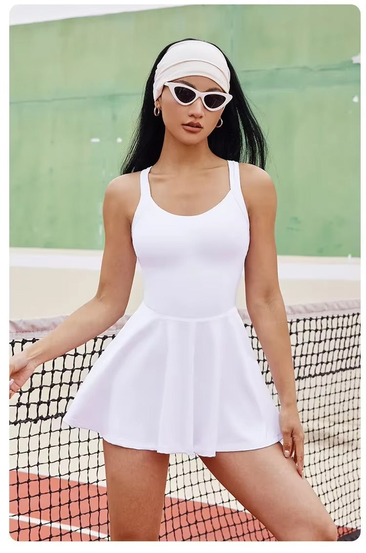 Dames Tennis & Golf Eendelig Skort Jumpsuit | Strak & Sportief - Harquin