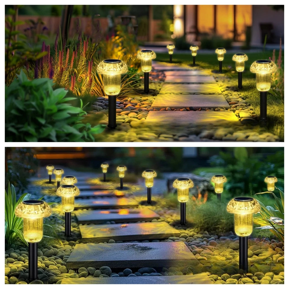 Outdoor tuin pad paddestoel zonne-gazon LED verlichting - WalkPath