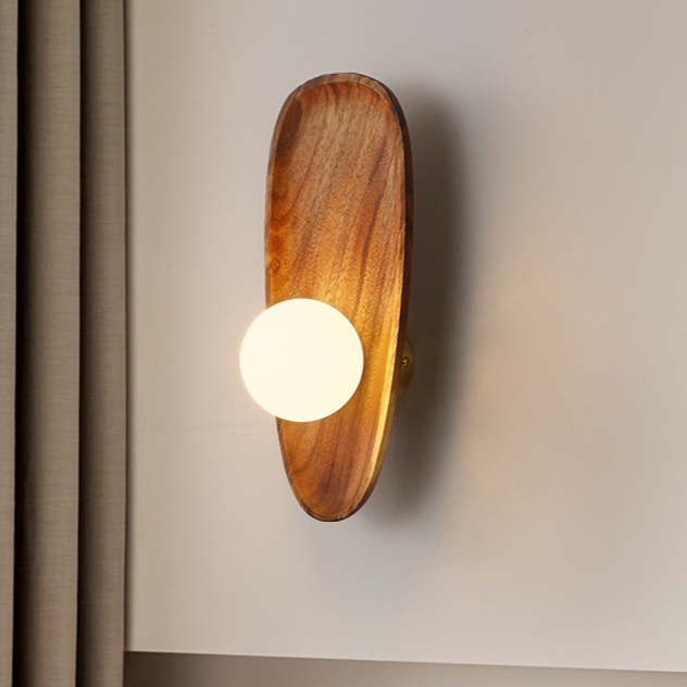 Natuurlijke Houten Wandlamp | Elegante Moderne Wandverlichting met een Warme Gloed - Woody