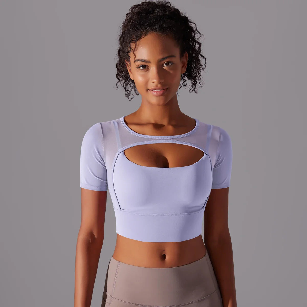 Dames Mesh Yoga Shirt | Sneldrogend Sportshirt voor Gym, Hardlopen & Fitness - Jamina