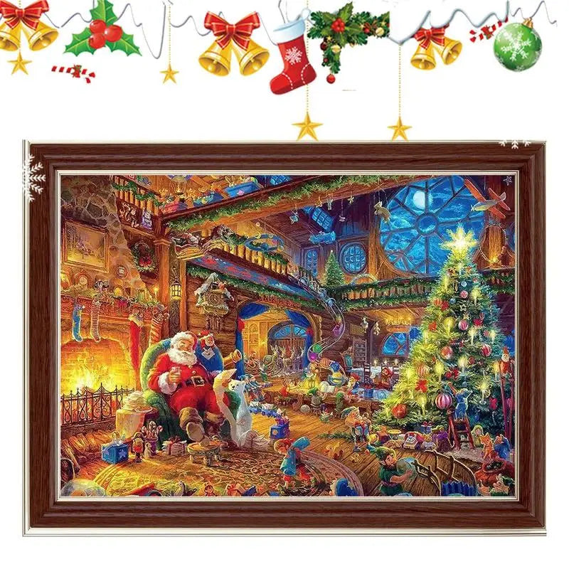 Kerstman puzzel adventkalender | Kerstmis puzzel speelgoed verrassingscadeaus voor kinderen | Kerst advent kalender - Kertso