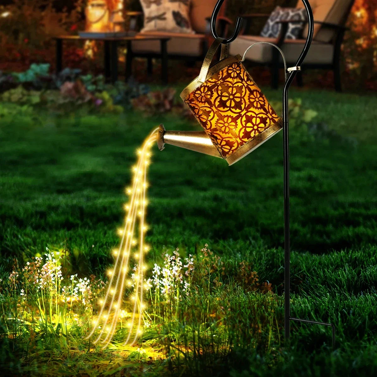 LED Zonne-Energie Waterkan Hangende Lantaarn Licht | Buiten Waterdichte Tuin, & Pad Decoratie Lamp - KetTern