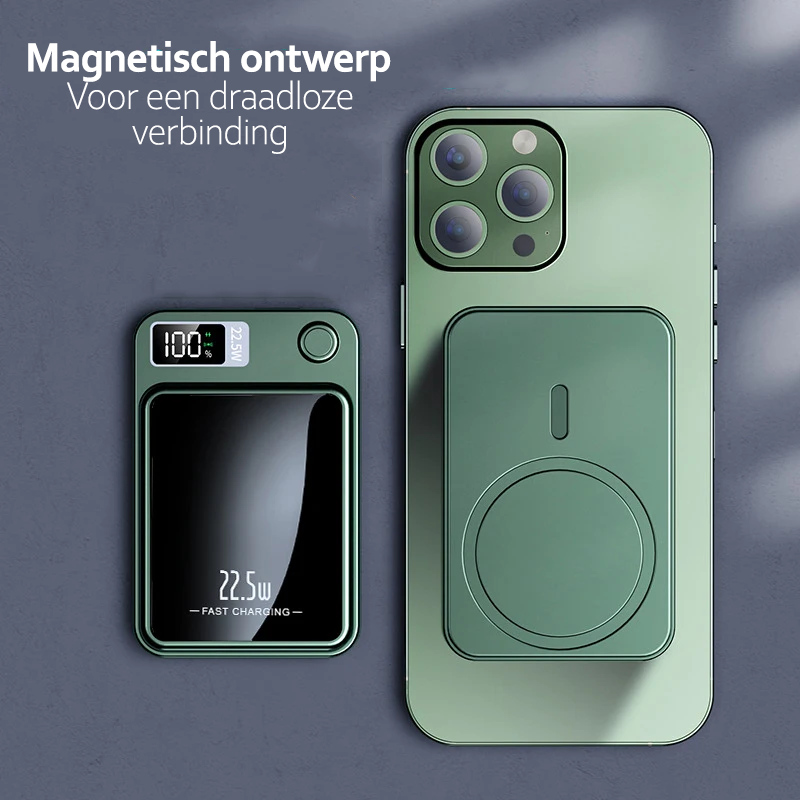 PowerMag - Draadloze magnetische powerbank