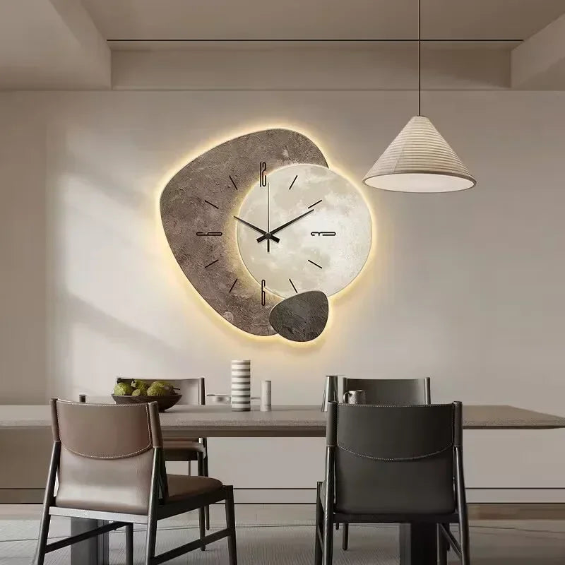 Elegante Moderne Wandklok | Stijlvol Tijdpiece voor Rustige Interieurs - SereClock