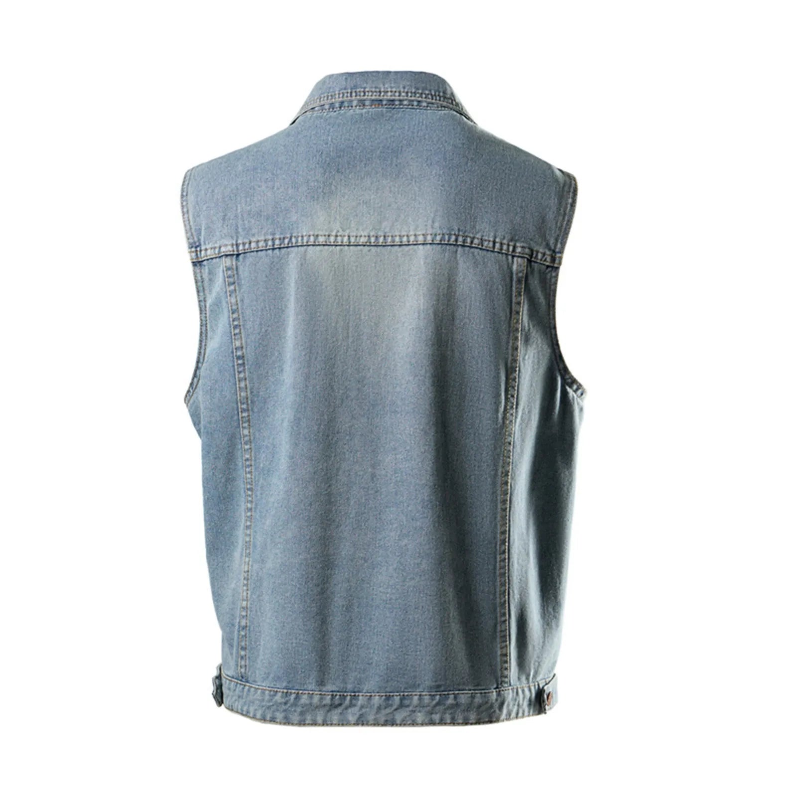 Heren Casual Denim Vest | Dagelijkse Kleding -  Osren