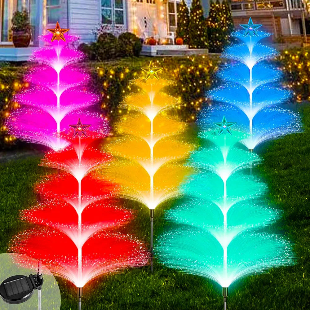 Waterdicht 7 kleuren Solar Garden lichten | Buiten tuin kerstverlichting  - Darby