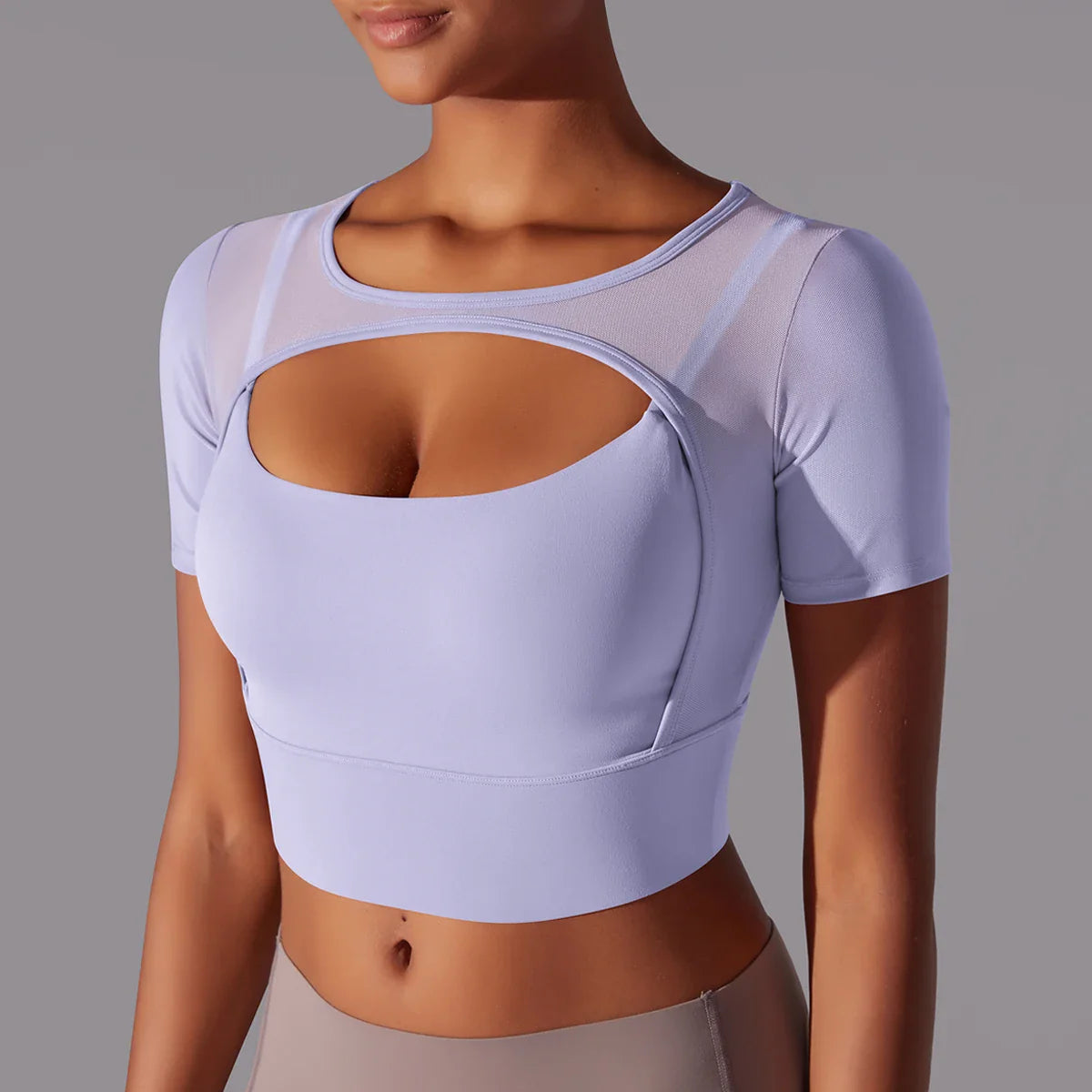 Dames Mesh Yoga Shirt | Sneldrogend Sportshirt voor Gym, Hardlopen & Fitness - Jamina