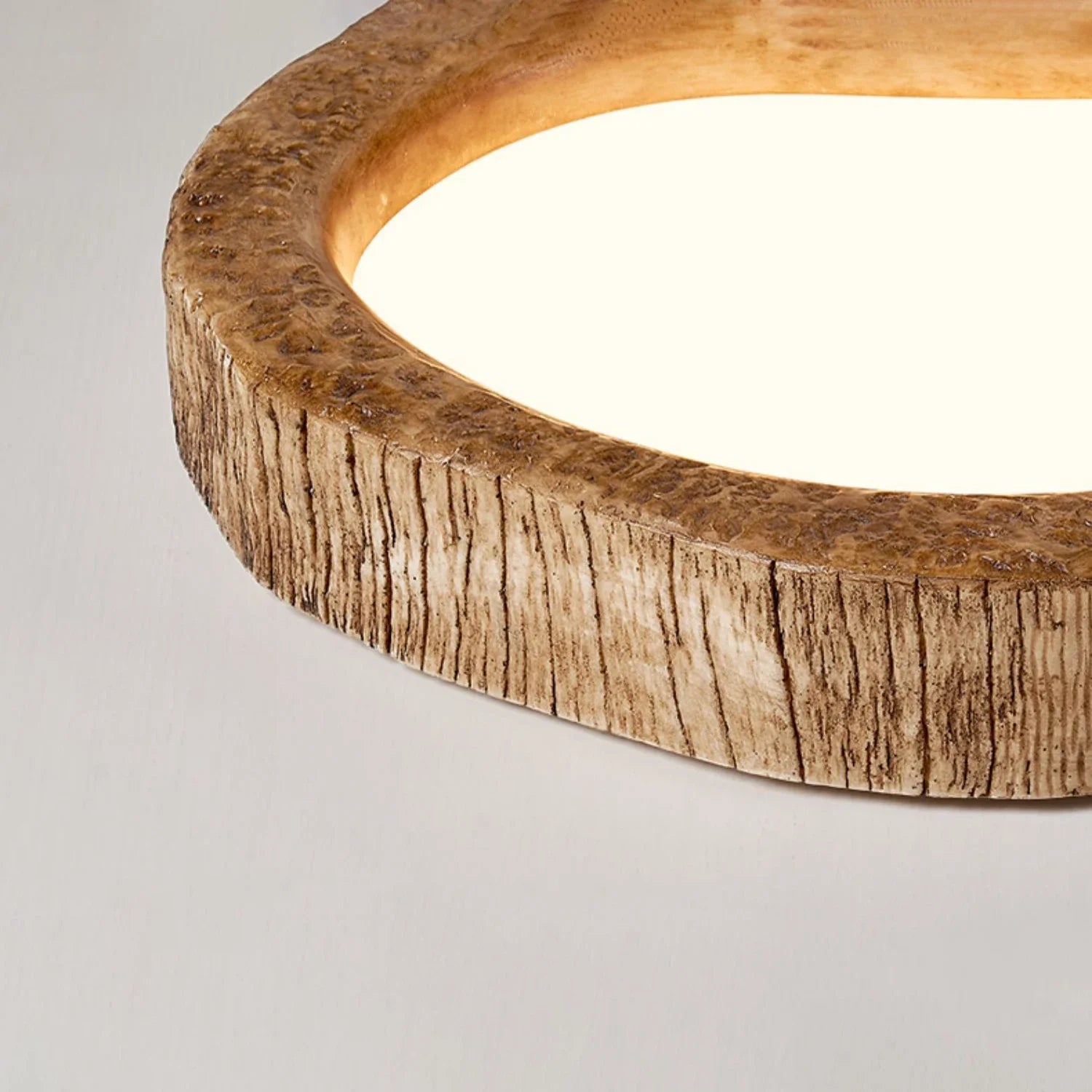 Plafondlamp natuurlijk hout - SkyWoodShine