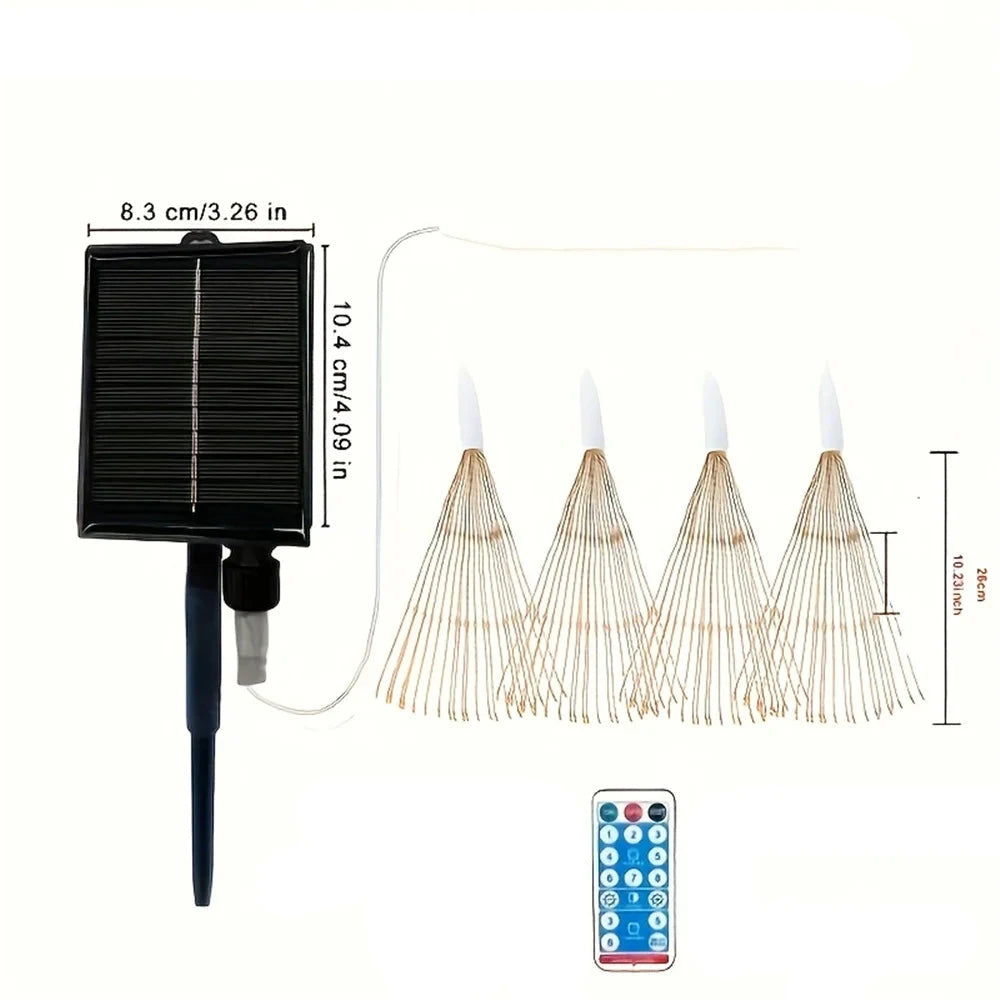 Hanglamp voor vuurwerk op zonne-energie - Nabula