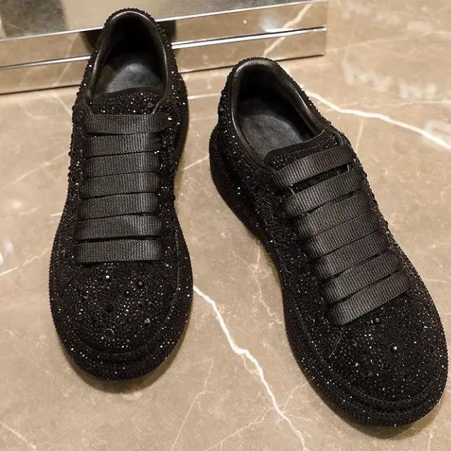 Sprankelende Glittersneakers met Kristaldetails - Jemilia